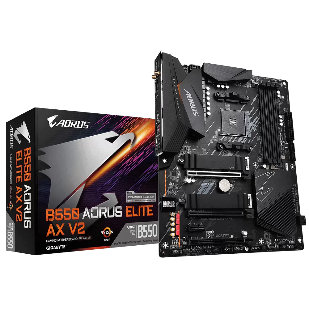 Placa de baza Gigabyte B550 AORUS ELITE AX V2  Socket AM4