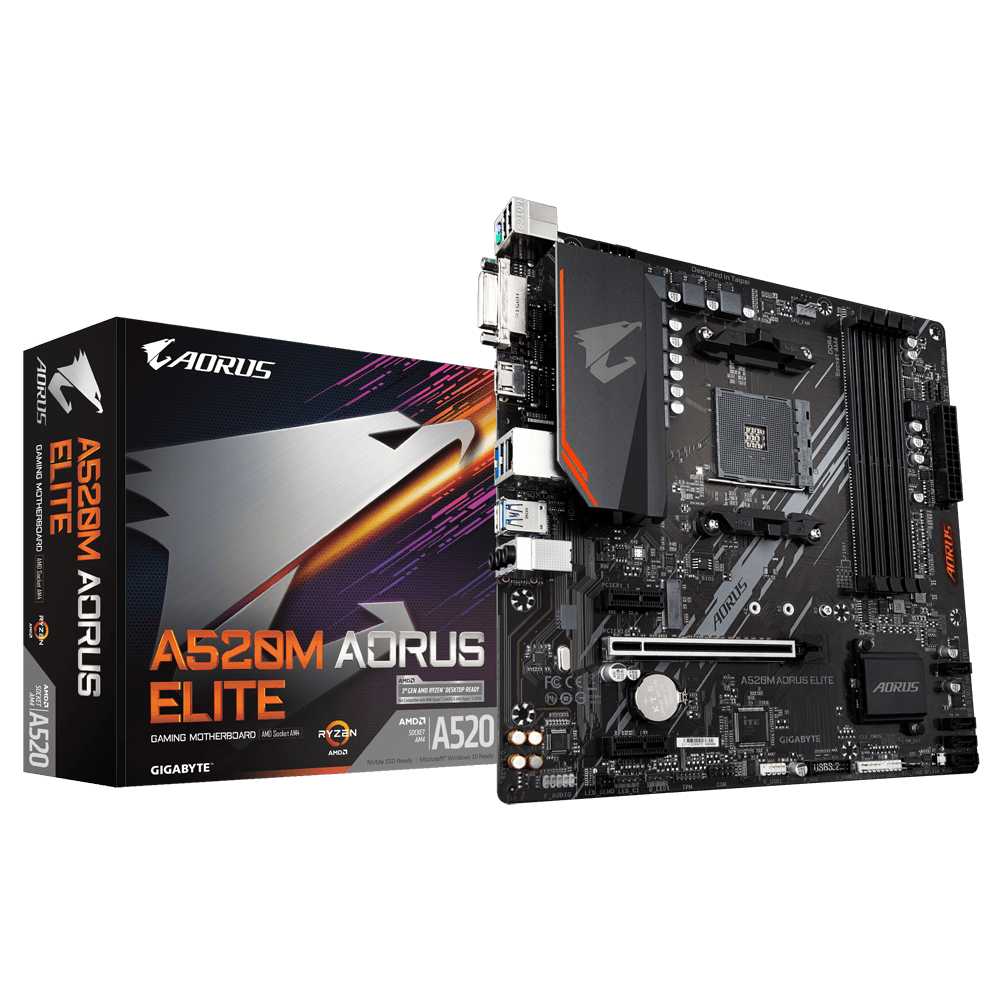 Placa de baza Gigabyte A520M AORUS ELITE Socket AM4