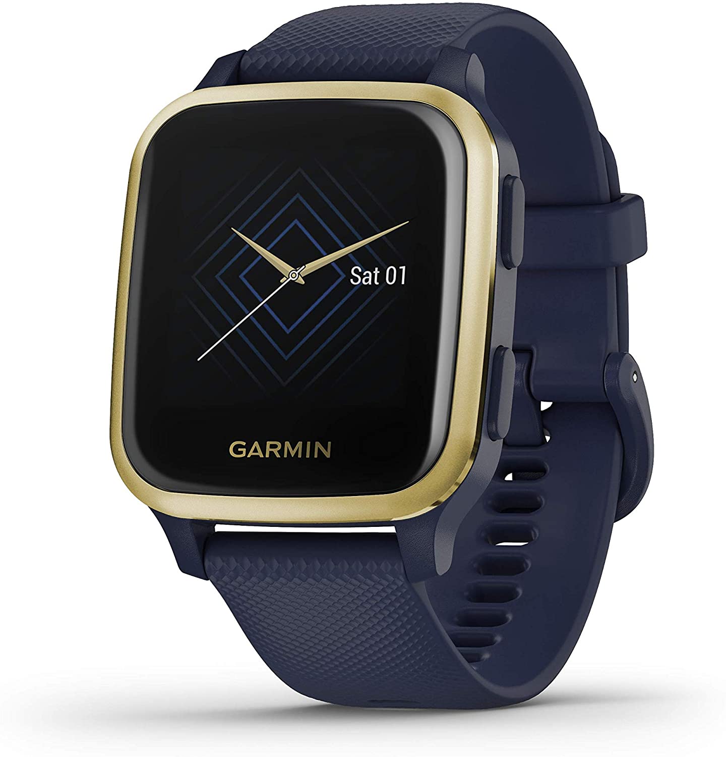 Smartwatch Garmin Venu Sq Music Edition Navy Silicone Band