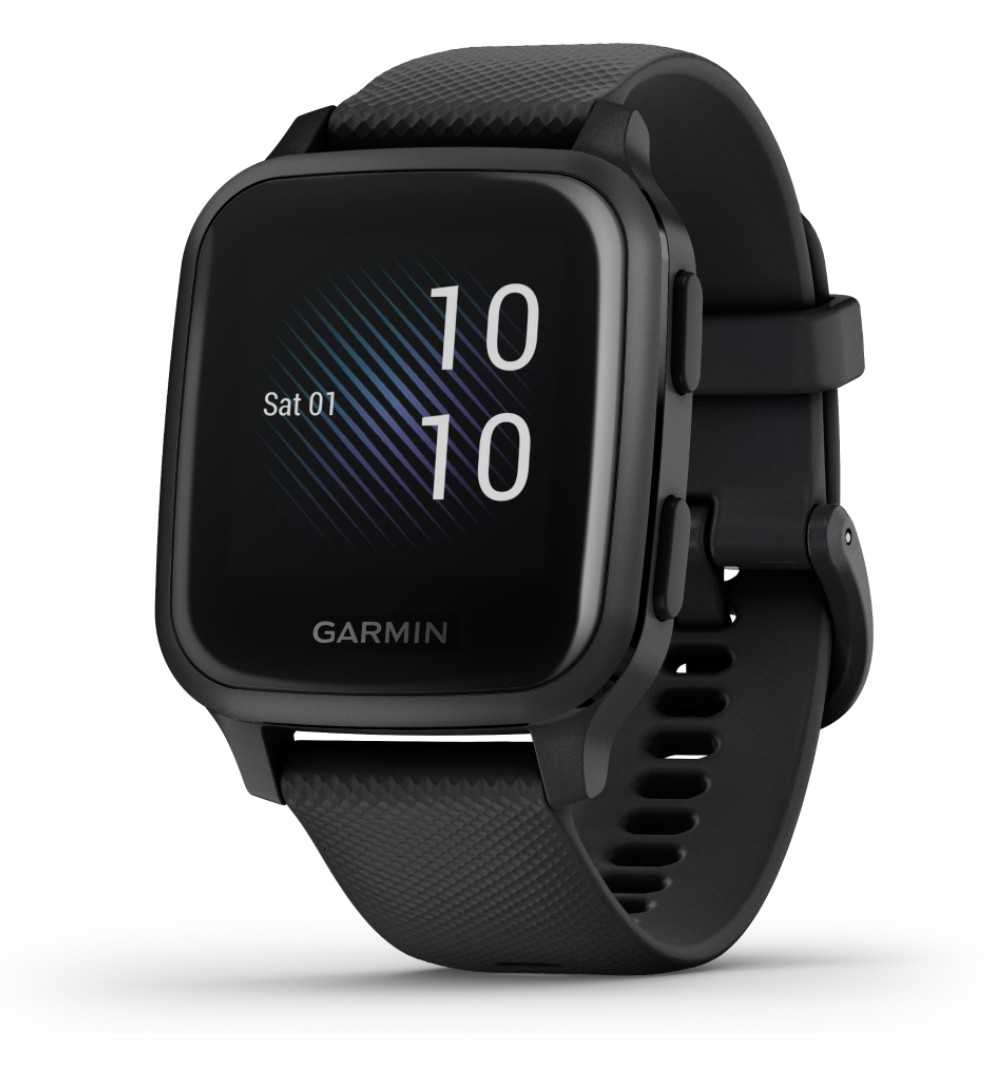 Smartwatch Garmin Venu Sq Music Edition Black Silicone Band