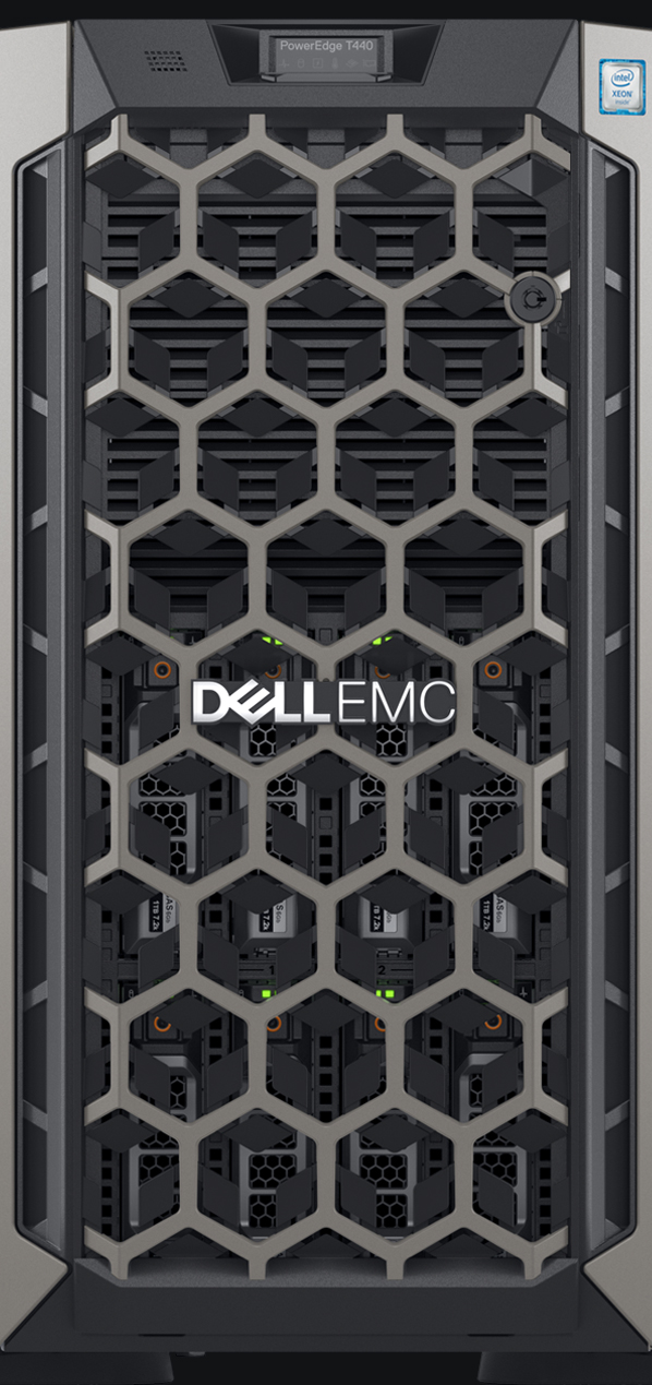 Server Dell PowerEdge T440 Intel Xeon Silver 4214R 16GB RAM 480GB SSD 8xLFF PERC H730P 750W Dual HotPlug