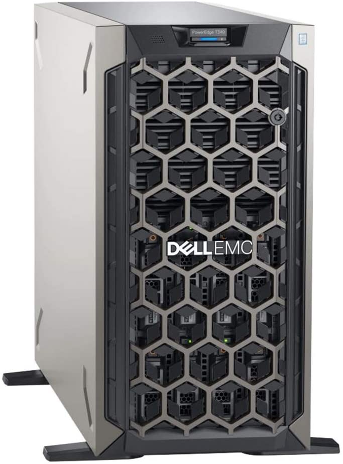 Server Dell PowerEdge T340 Intel Xeon E-2244G 16GB RAM 1TB HDD 8xLFF PERC H330 DVD-RW 495W Dual HotPlug