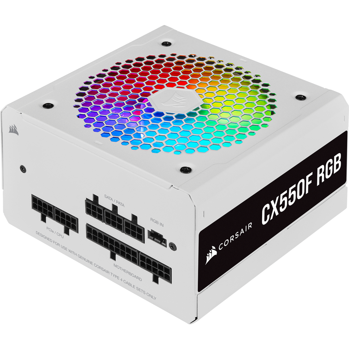 Sursa PC Corsair CX550F RGB White 550W