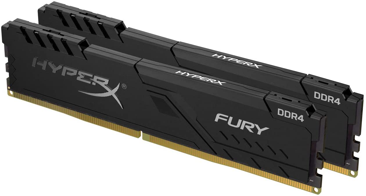 Memorie Desktop Kingston HyperX Fury Black 32GB(2 x 16GB) DDR4 3733Mhz CL19