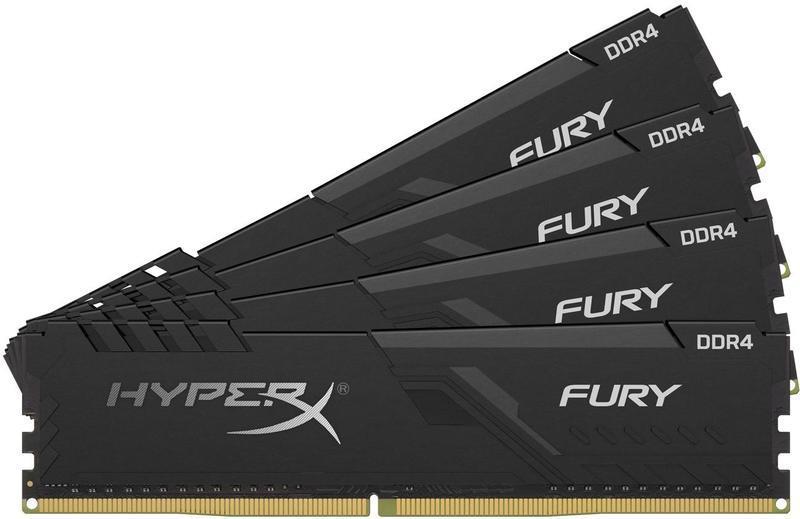 Memorie Desktop Kingston HyperX Fury Black 32GB(4 x 8GB) DDR4 3600Mhz CL17