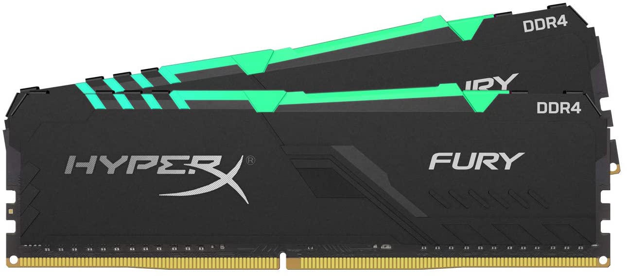 Memorie Desktop Kingston HyperX Fury RGB 32GB(2 x 16GB) DDR4 3466Mhz CL16