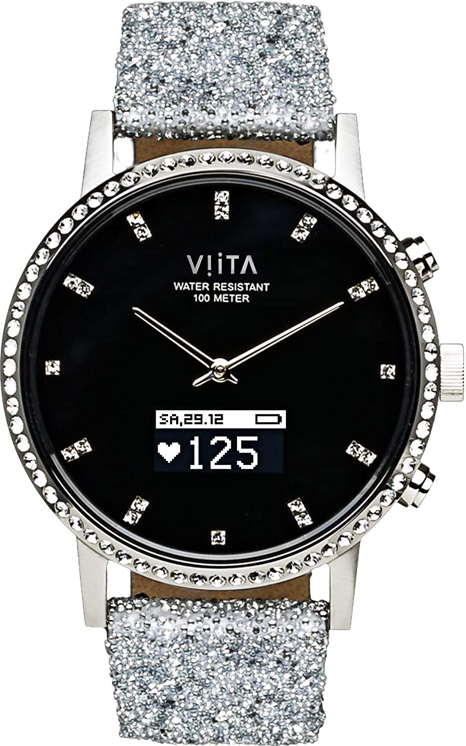 Smartwatch VIITA Hybrid HRV Crystal Swarovski 40mm Silver