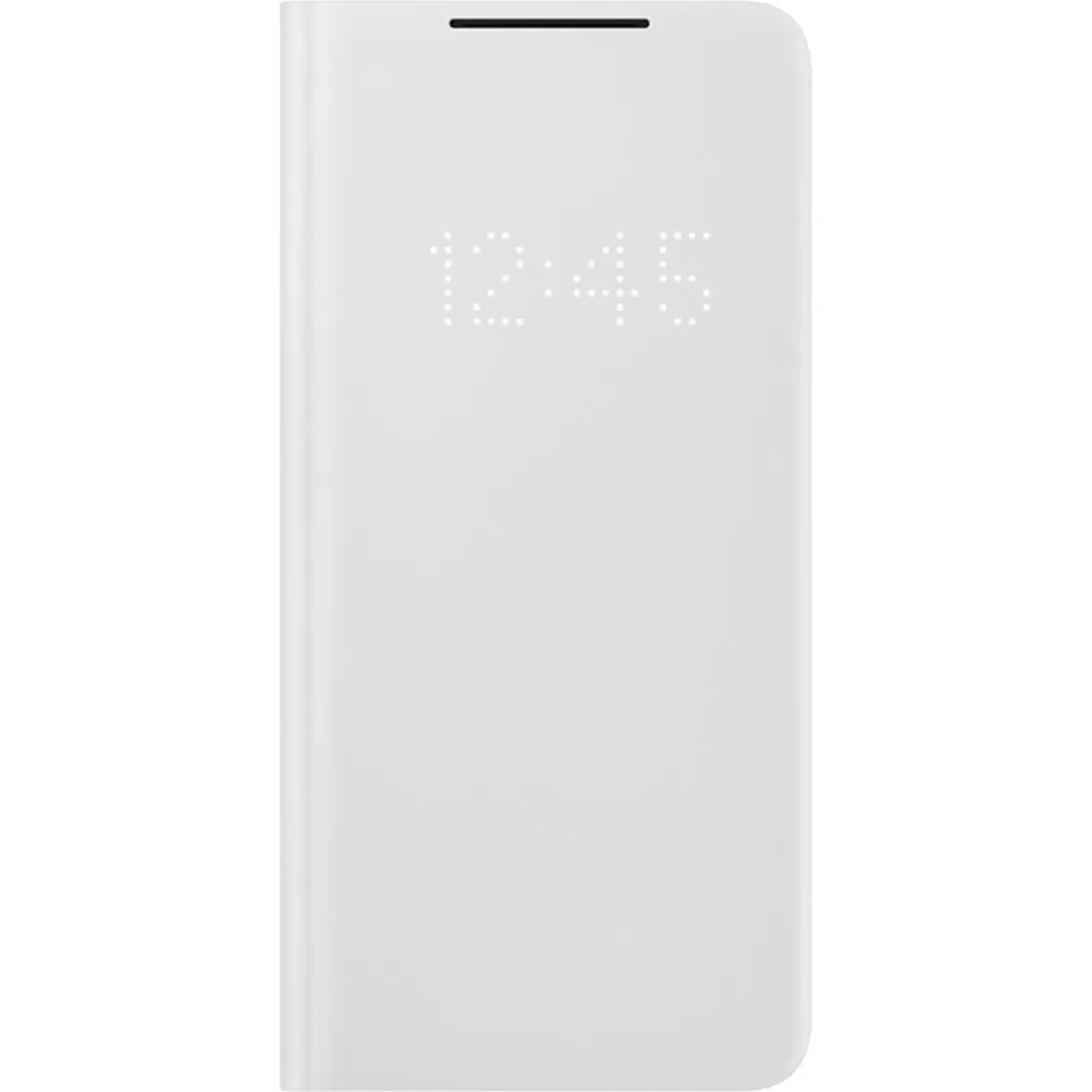 Husa Smart LED View Cover Samsung pentru Samsung Galaxy S21 Plus  Light Gray