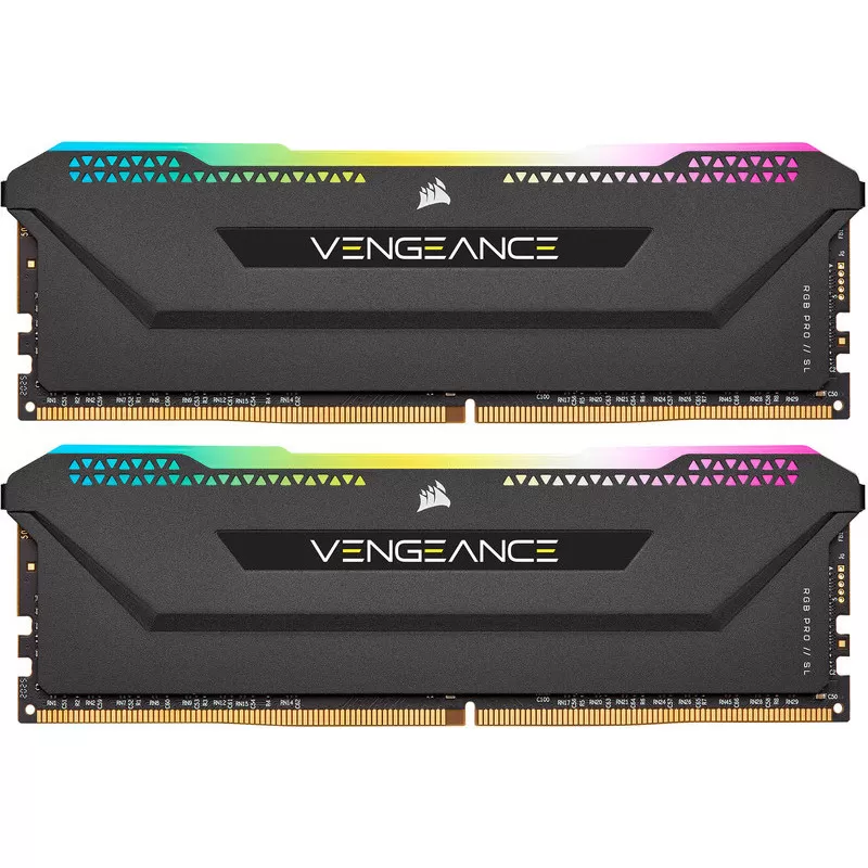 Memorie Desktop Corsair Vengeance RGB PRO SL  16GB(2 x 8GB) DDR4  3600Mhz  CL18  Black