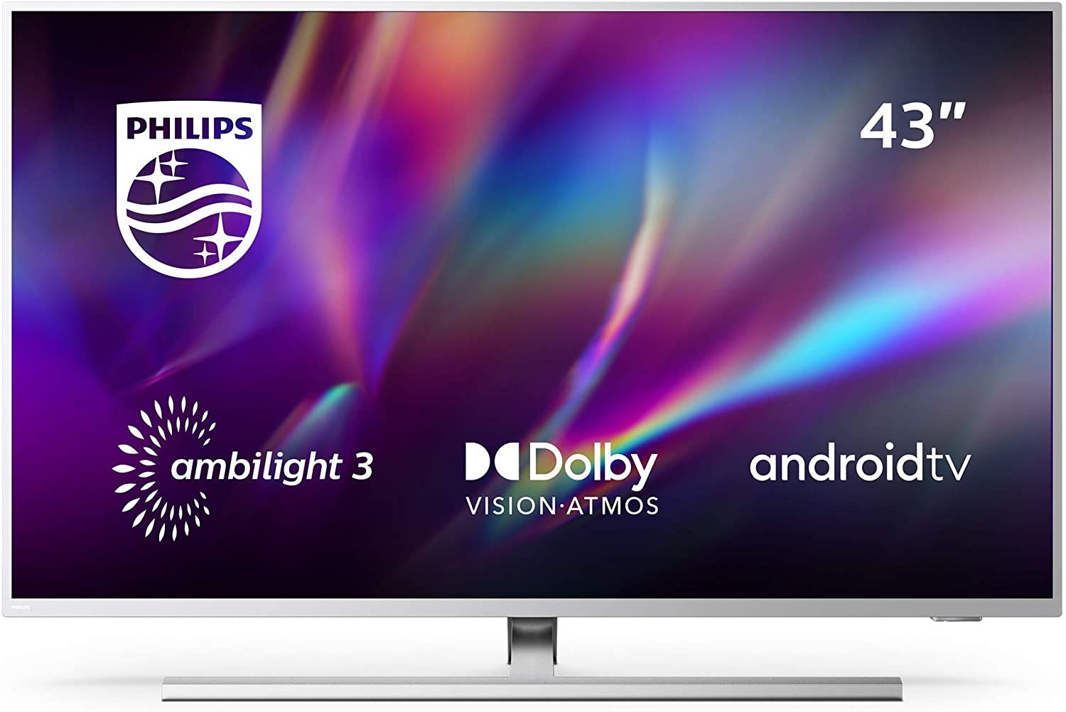 Televizor LED Philips Smart TV 43PUS8545 108cm 4K Ultra HD Argintiu