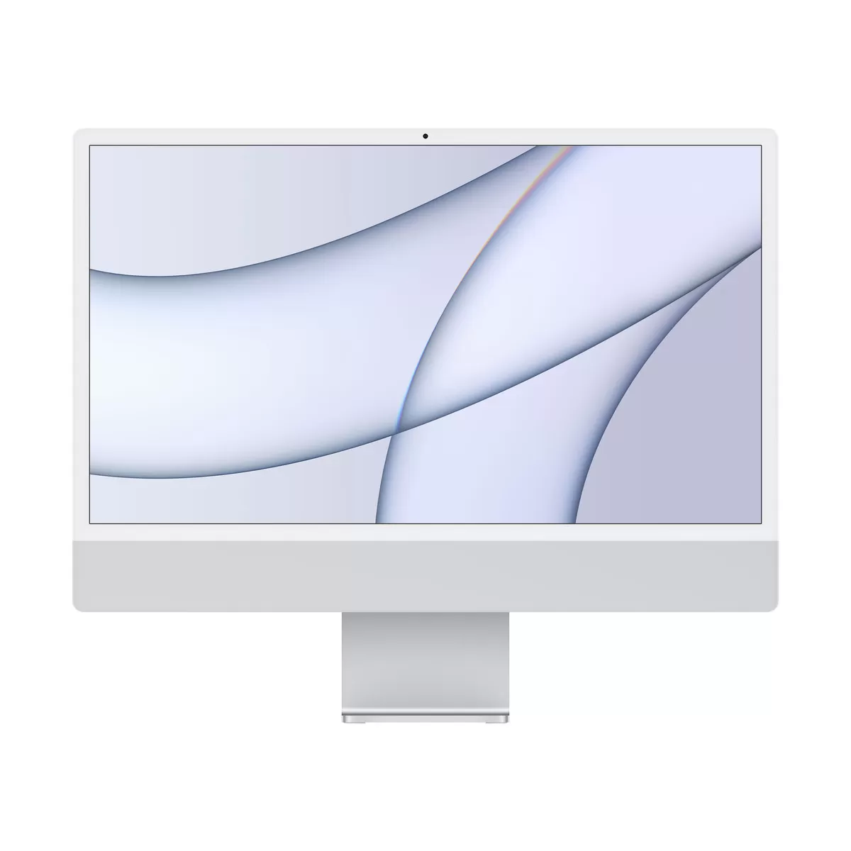 Sistem All-In-One Apple iMac 2021 24" Retina 4.5K Apple M1 8-core CPU 7-core GPU RAM 8GB SSD 256GB Tastatura INT Mac OS Big Sur Silver