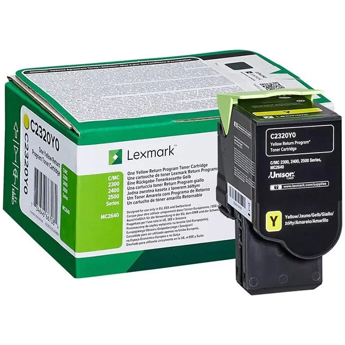 Cartus Toner Lexmark C2320Y0 1000 pagini Yellow