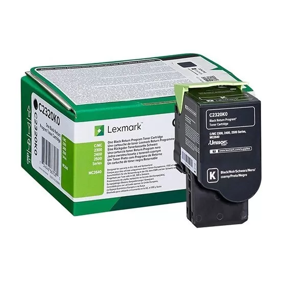 Cartus Toner Lexmark C2320K0 1000 pagini  Black