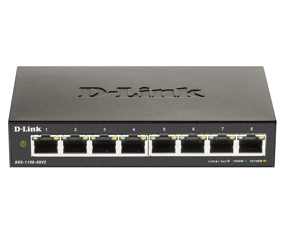 Switch D-Link DGS-1100-08V2 cu management fara PoE 8x1000Mbps-RJ45