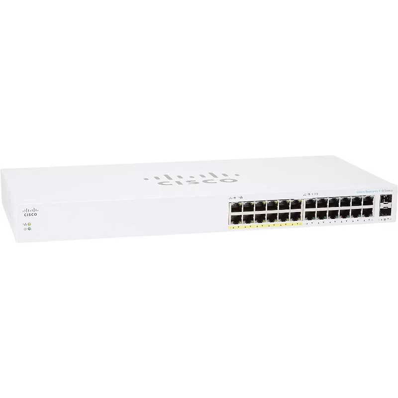 Switch Cisco CBS110-24PP fara management cu PoE 24x1000Mbps-RJ45 (12xPoE) + 2xSFP