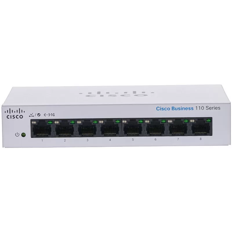 Switch Cisco CBS110-8T fara management fara PoE 8x1000Mbps-RJ45