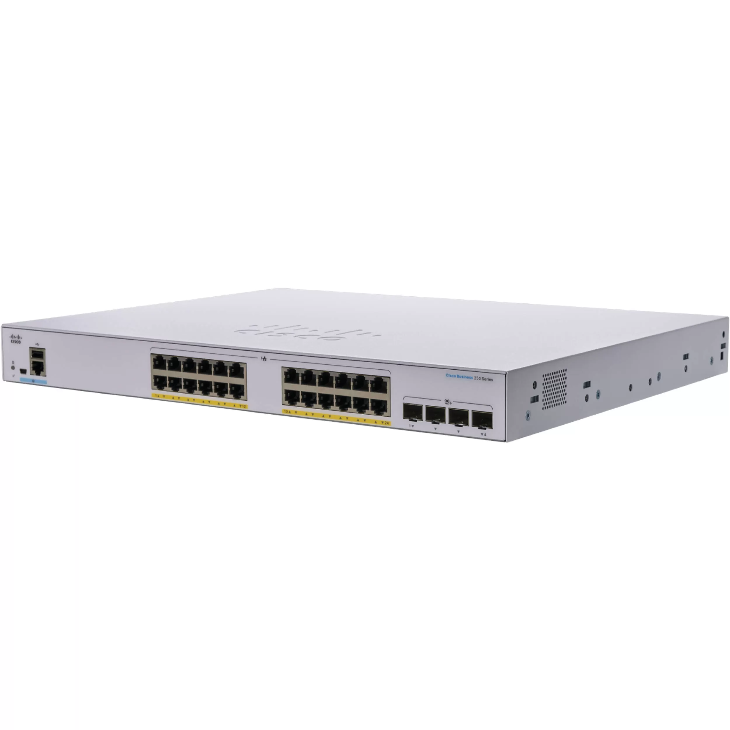 Switch Cisco CBS250-24T-4X cu management fara PoE 24x1000Mbps-RJ45 + 4xSFP+