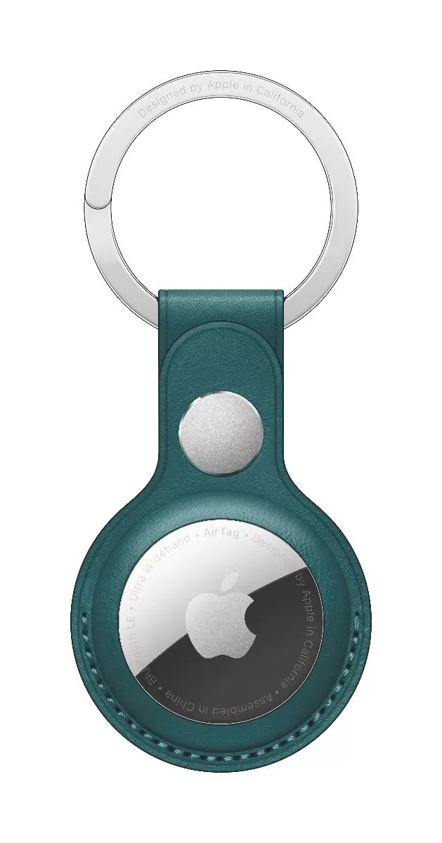 Breloc Apple MM073ZM/A pentru AirTag Leather Key Ring  Forest Green (Seasonal Summer2021)