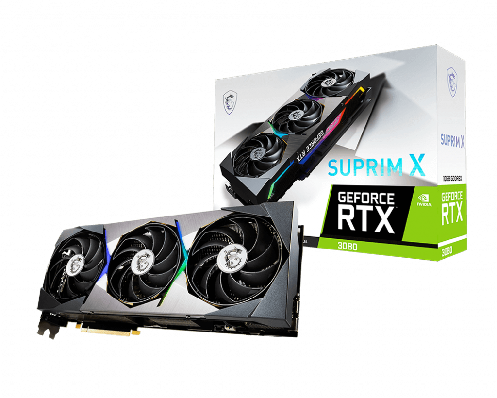 Placa Video MSI GeForce RTX 3080 SUPRIM X 10G LHR 10GB GDDR6X 320 biti