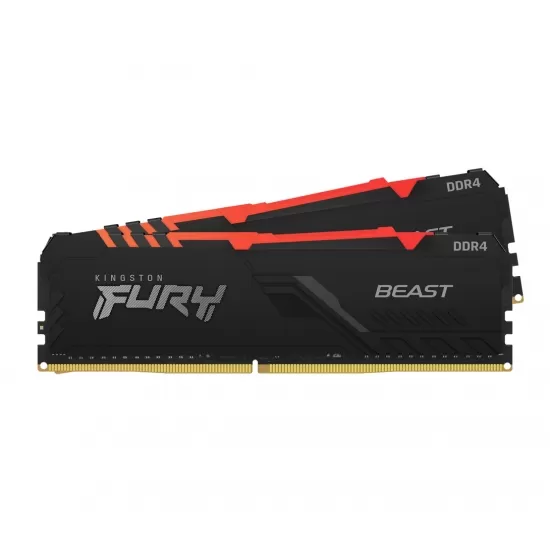 Memorie Desktop Kingston Fury Beast 32GB(2 x 16GB) DDR4 3200Mhz Dual Rank