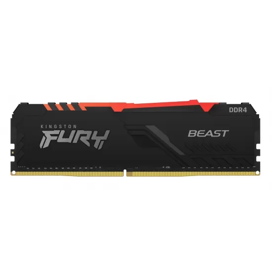 Memorie Desktop Kingston Fury Beast Black RGB 8GB DDR4 3200Mhz