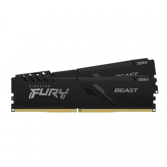 Memorie Desktop Kingston Fury Beast 32GB(2 x 16GB) DDR4 3000Mhz Single Rank