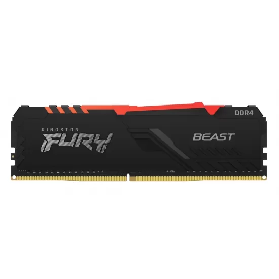 Memorie Desktop Kingston Fury Beast Black RGB 8GB DDR4 3600Mhz