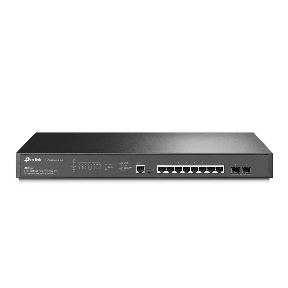 Switch Tp-Link TL-SG3210XHP-M2 cu management cu PoE 8x2500Mbps-RJ45 + 2xSFP