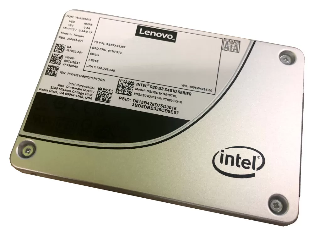 Hard Disk SSD Lenovo Mainstream Intel S4610 480GB 2.5"
