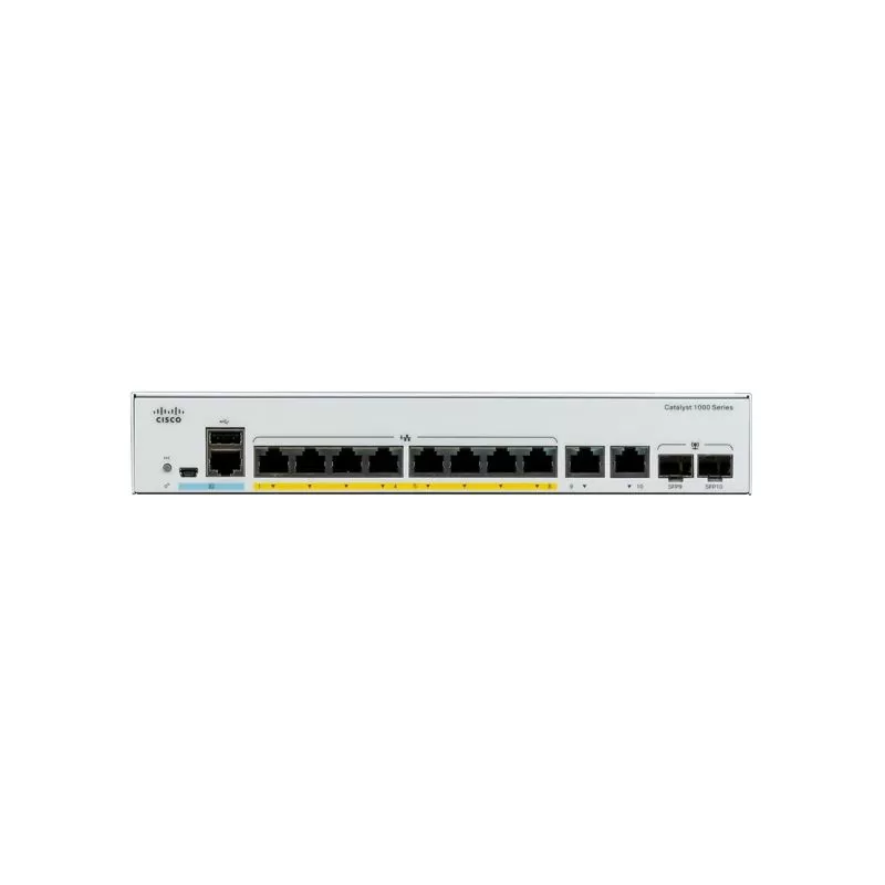 Switch Cisco C1000-8T-2G-L cu management fara PoE 8x1000Mbps-RJ45 + 2xSFP