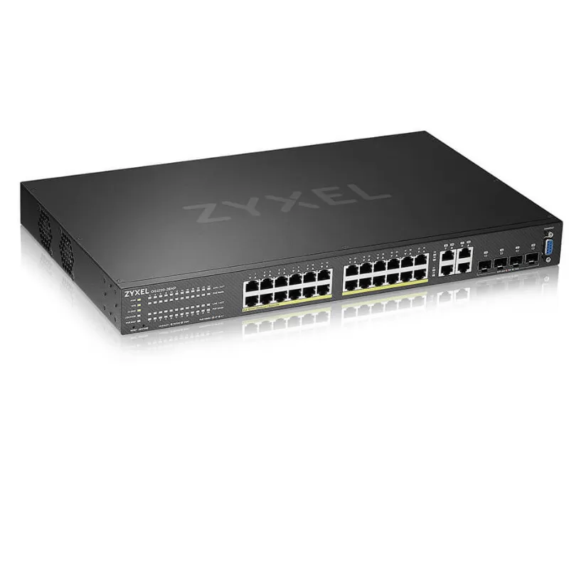 Switch ZyXEL GS2220-28HP cu management cu PoE 24x1000Mbps + 2xSFP