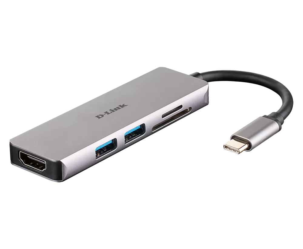 Hub USB D-Link DUB-M530 5 in 1 HDMI/Card Reader