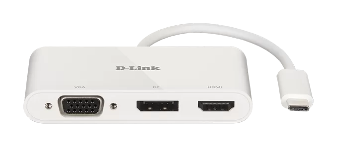 Hub USB D-Link DUB-V310  3 in 1  USB-C to HDMI/VGA/DisplayPort