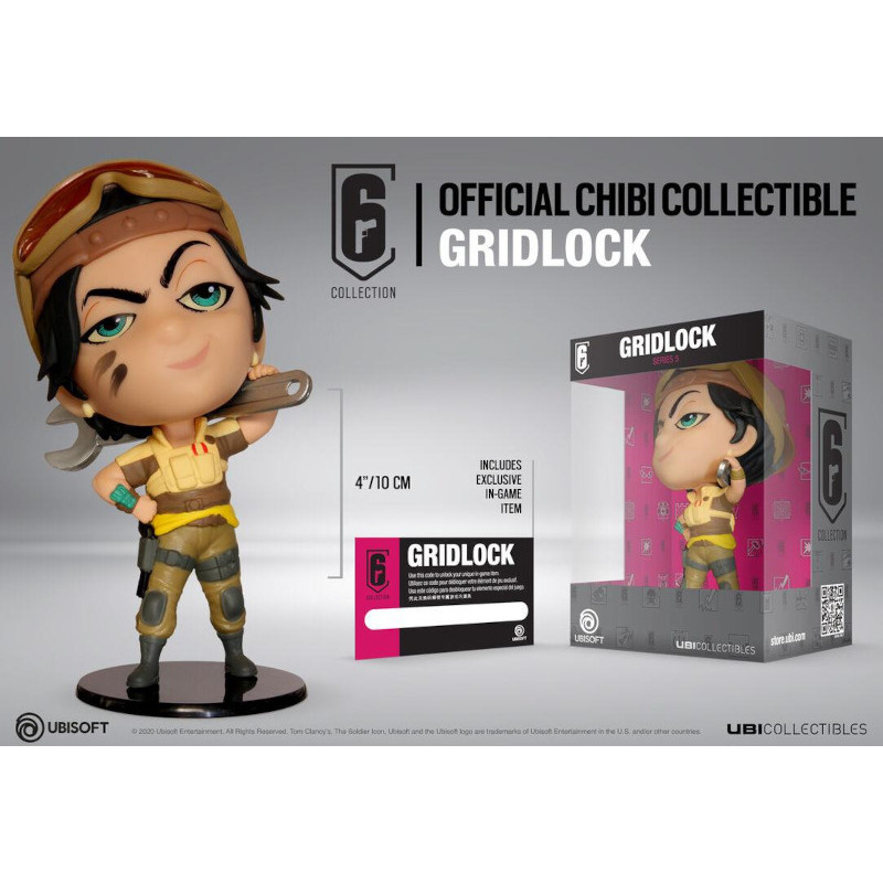 Figurina Rainbow Six Siege Gridlock Chibi