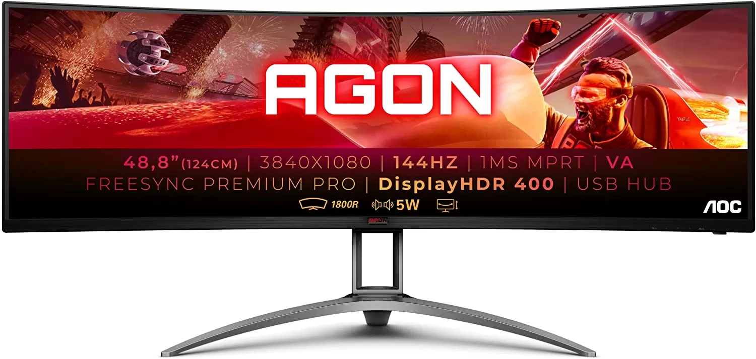 Monitor LED AOC AG493QCX 49" Curbat DFHD 1ms Negru