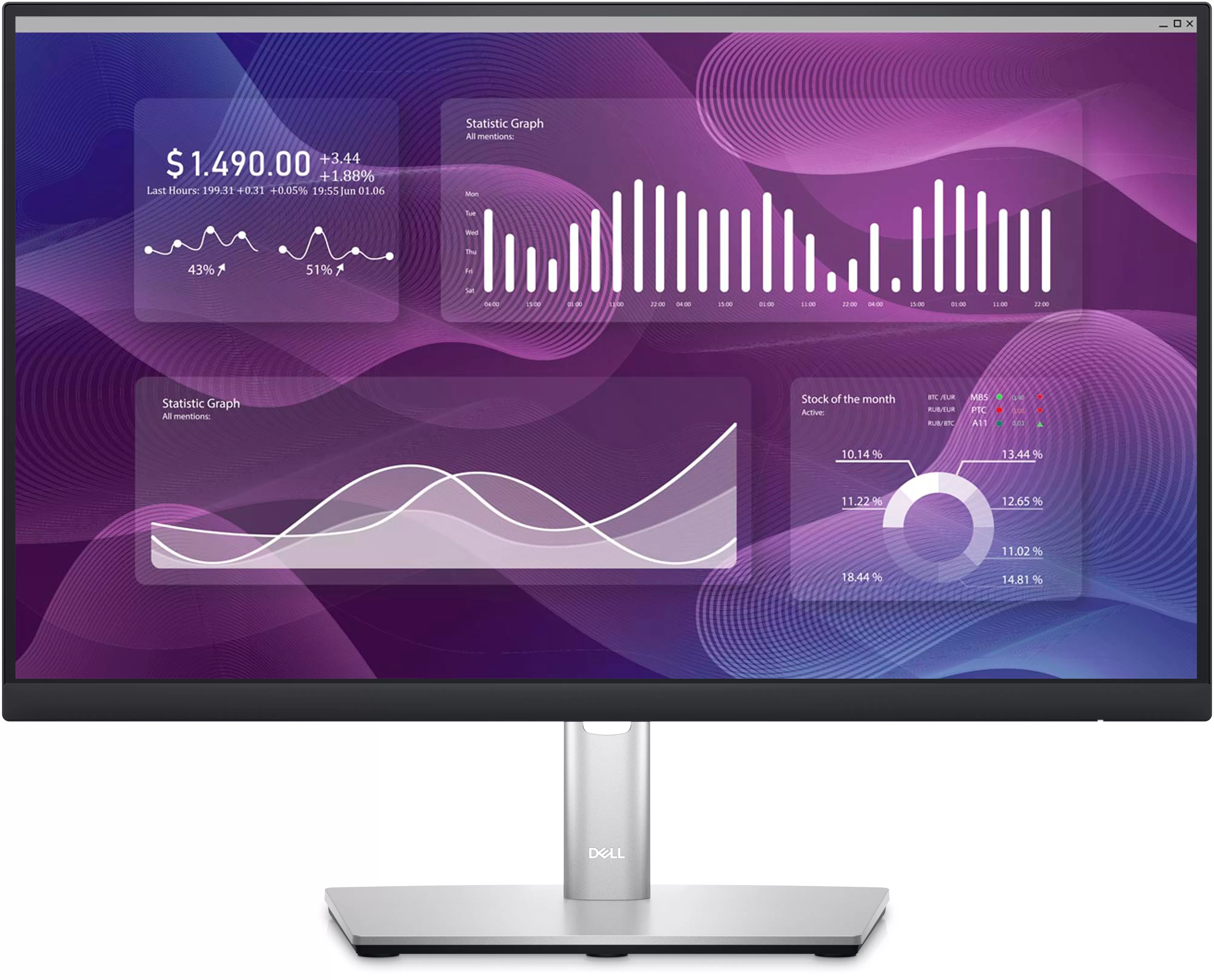 Monitor LED Dell P2223HC 22