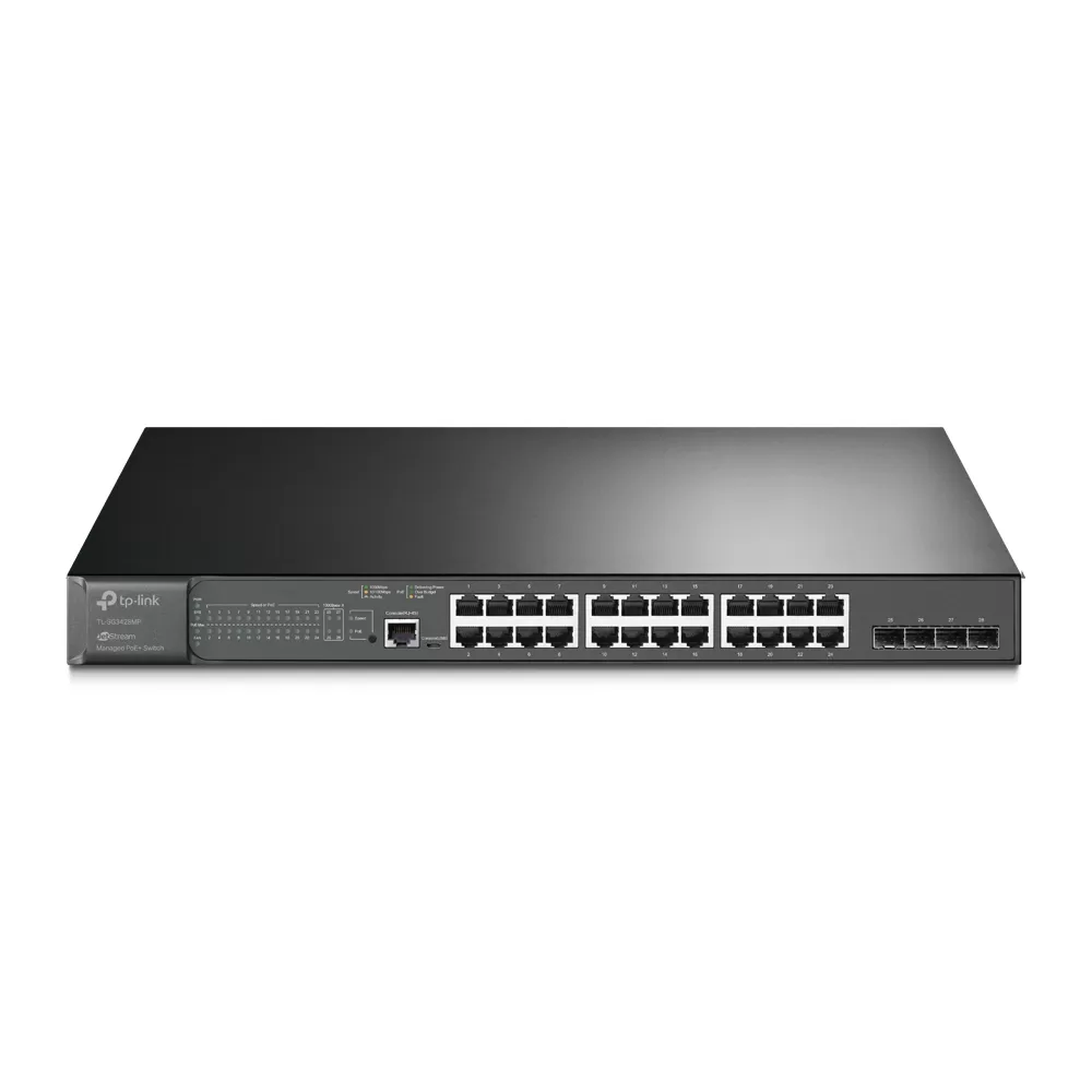 Switch Tp-Link TL-SG3428MP  cu management  cu PoE  24x1000Mbps RJ45 + 4 x SFP