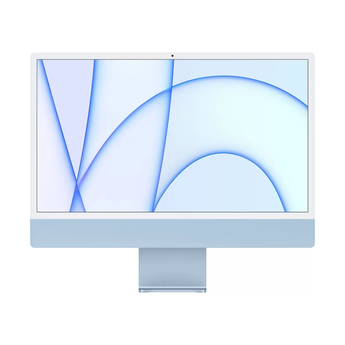 Sistem All-In-One Apple iMac 2021 24" Retina 4.5K Apple M1 8-core CPU 7-core GPU RAM 8GB SSD 256GB Tastatura RO Mac OS Big Sur Blue