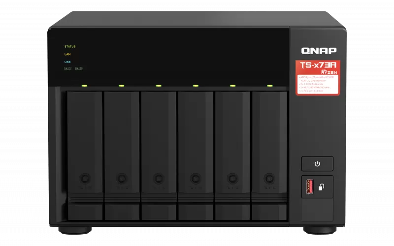 NAS Qnap TS-673A-8G 2xGigabit 6-bay 8GB RAM fara HDD-uri