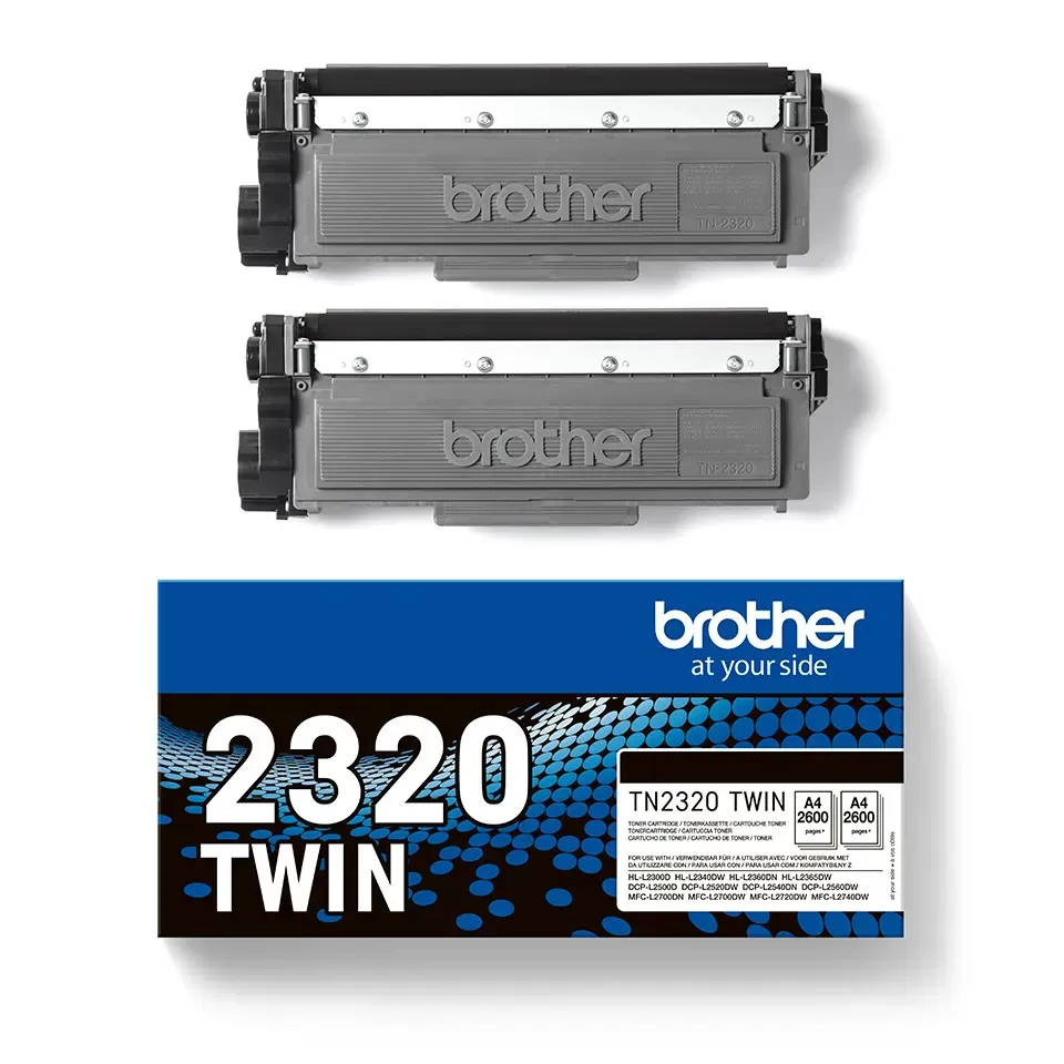 Pachet 2 Cartuse Toner Brother TN-2320 2 x 2600 pagini Black