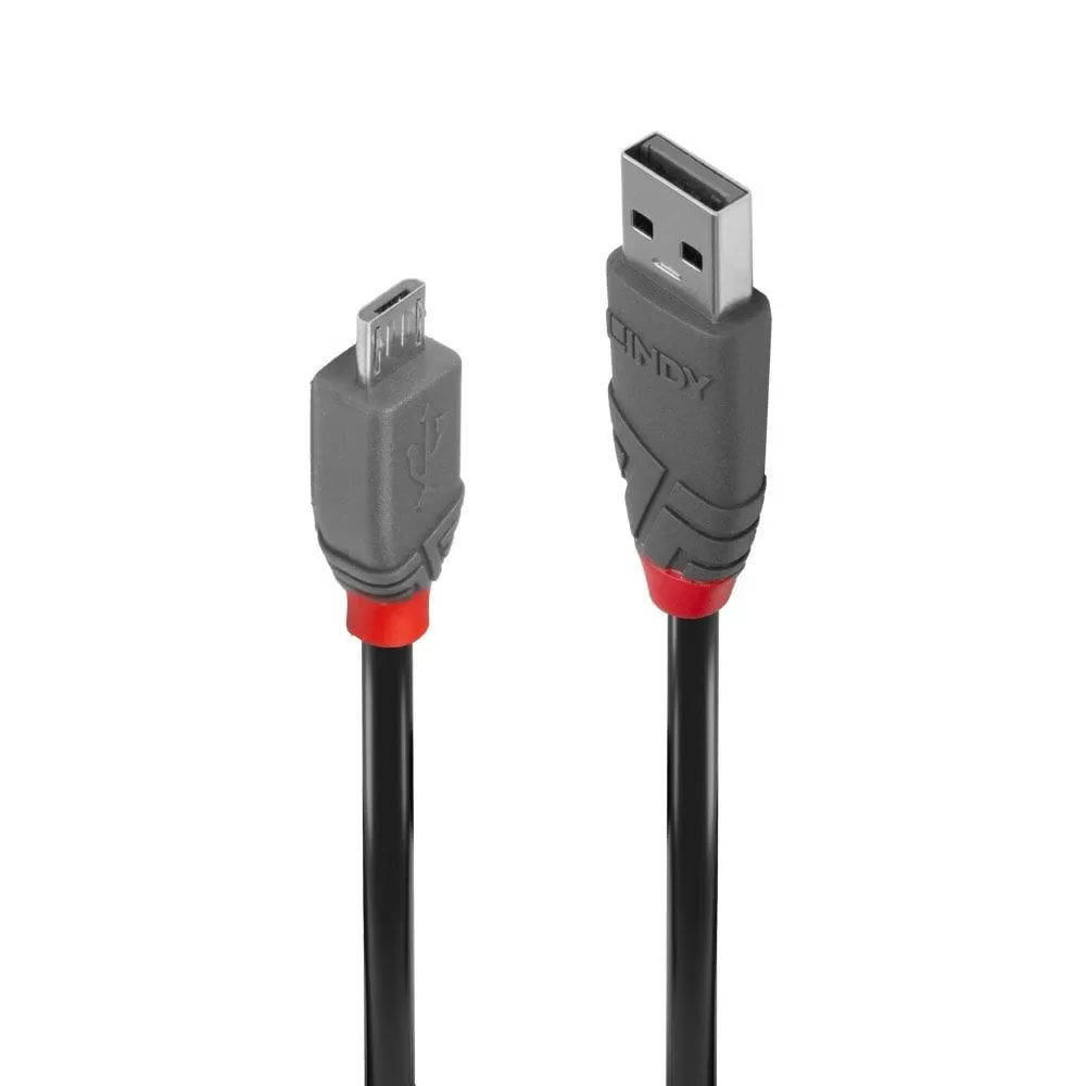 Cablu Lindy 36735 USB 2.0 Type A to Micro-B Anthra Line 5m