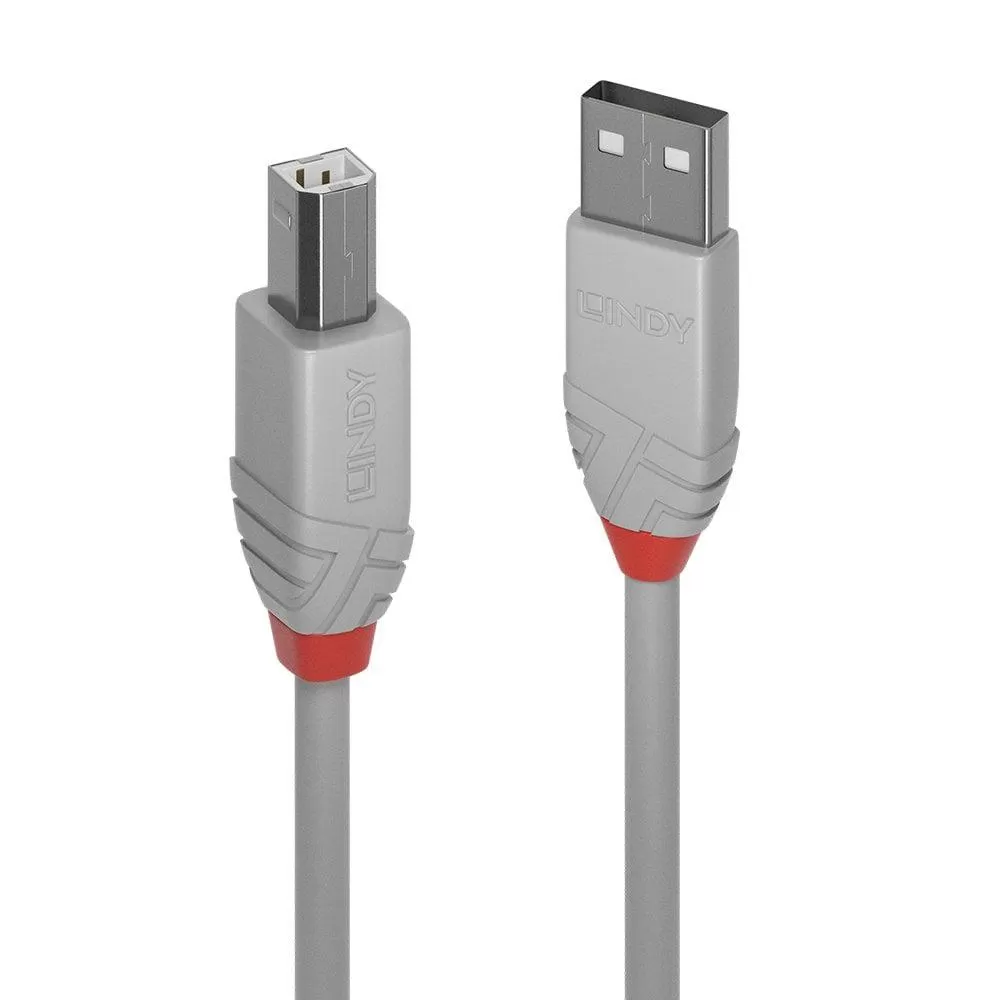 Cablu Lindy 36681  USB 2.0 Type A to B  Anthra Line  0.5m