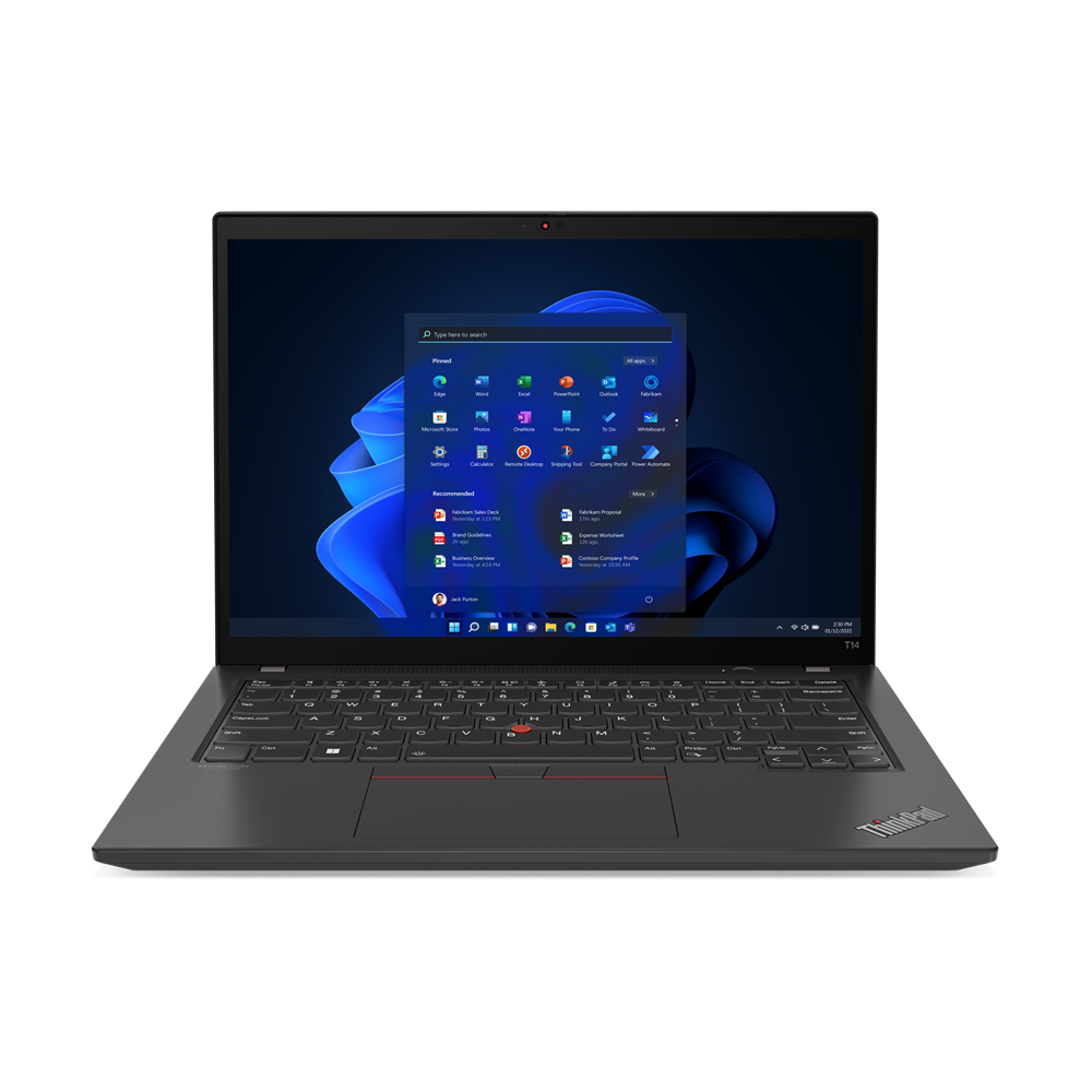 Notebook Lenovo ThinkPad T14 Gen 3 14" WUXGA Intel Core i5-1240P RAM 16GB SSD 512GB Windows 11 Pro Negru