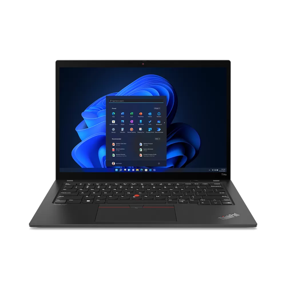 Ultrabook Lenovo ThinkPad T14s Gen 3 14" WUXGA Intel Core i5-1240P RAM 16GB SSD 512GB Windows 11 DG Windows 10 Pro Negru