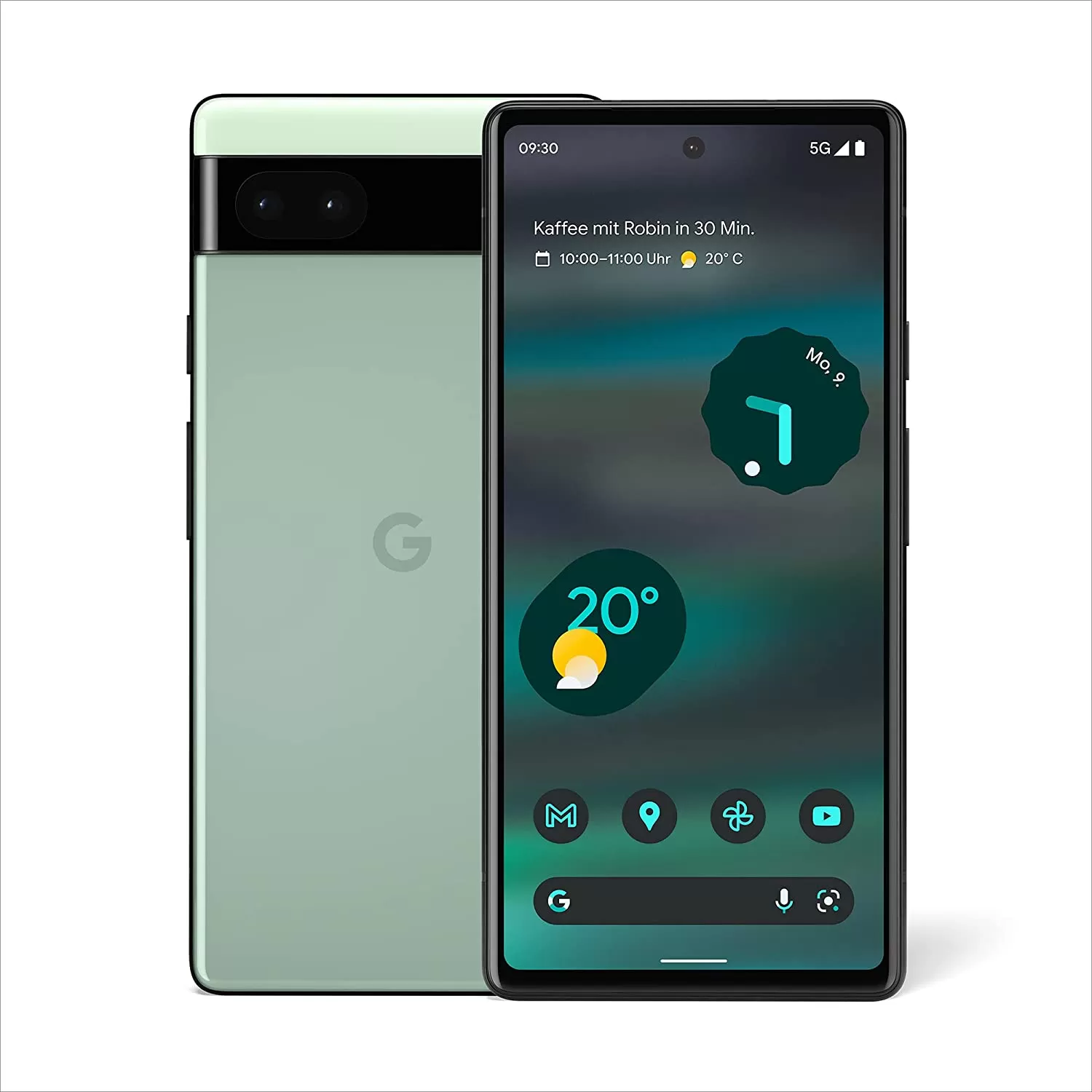 Telefon Mobil Google Pixel 6a 128GB Flash 6GB RAM Nano SIM + eSIM 5G Sage Green