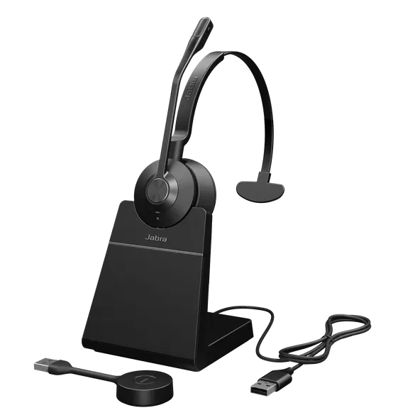 Casti Jabra Engage 55 Mono USB-A UC Charging Stand