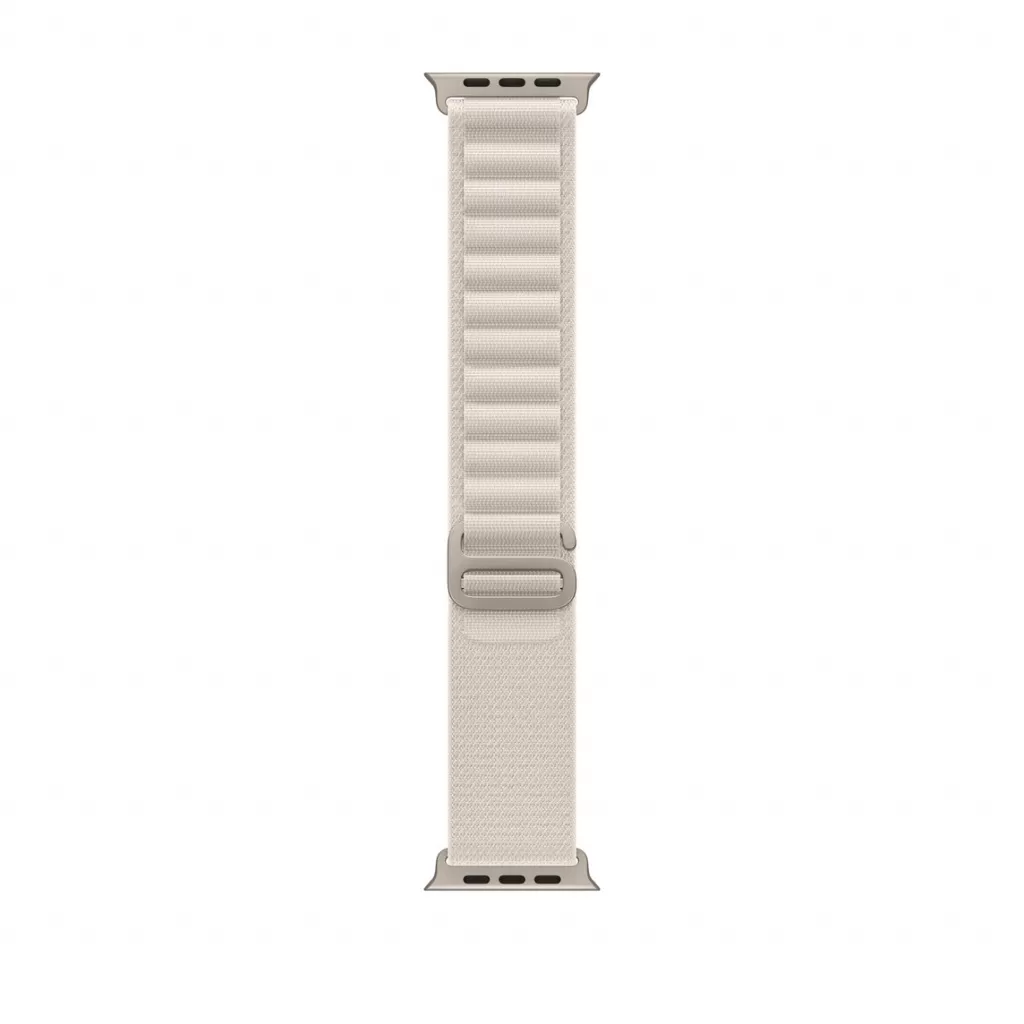 Curea Smartwatch Apple pentru Apple Watch 49mm Band: Starlight Alpine Loop - Medium