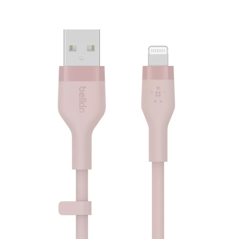 Cablu Belkin BoostCharge Flex  USB-A to Lightning  1m  Pink