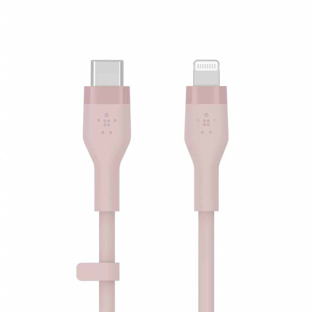 Cablu Belkin BoostCharge Flex USB-C to Lightning 1m Pink