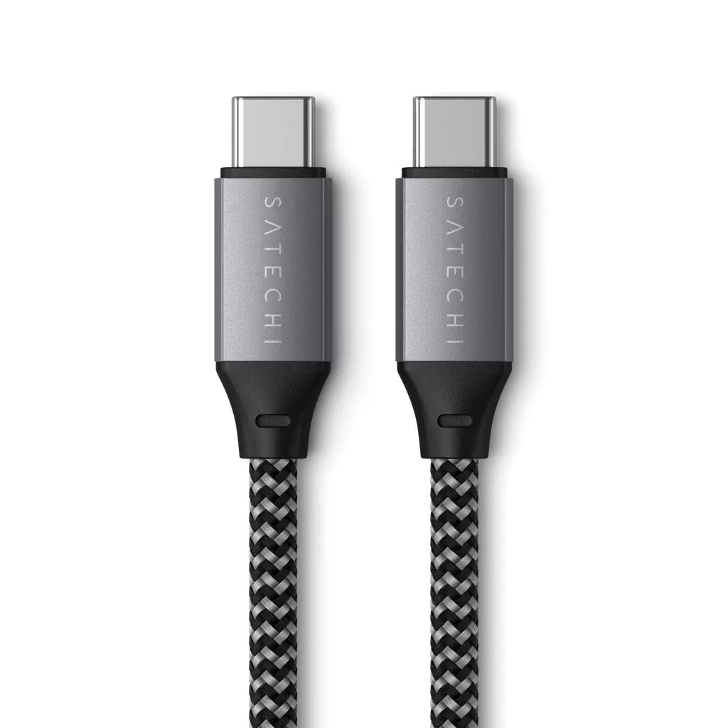 Cablu Satechi ST-TCC2MM USB-C to USB-C 100W Braided 2m Grey